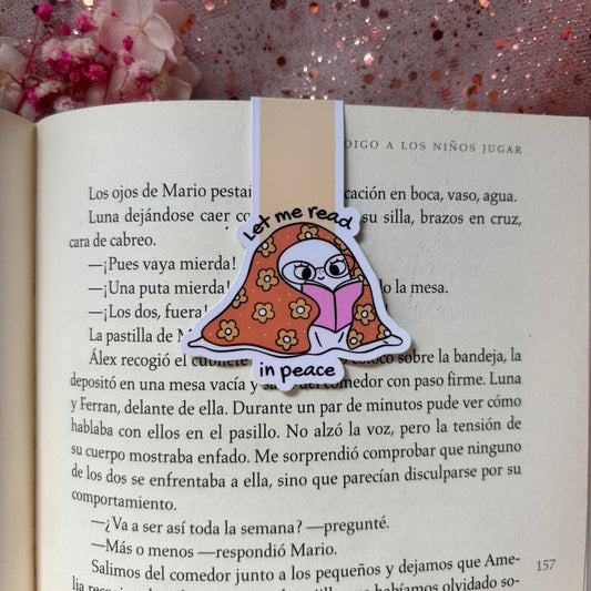 Let me read in peace